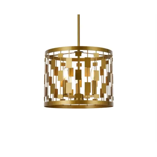 Levante 3 lights pendant in brass {3}