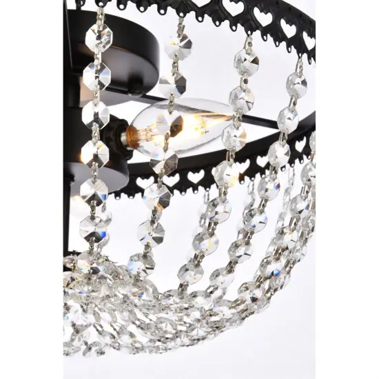 Kylie 12 inch flush mount in black {5}