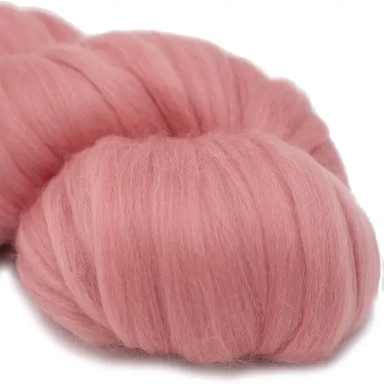 LEARN TO SPIN YARN - Beginner's Spinning Kit with Drop Spindle and Merino Pencil Roving. Choose your color. Flamingo {3}