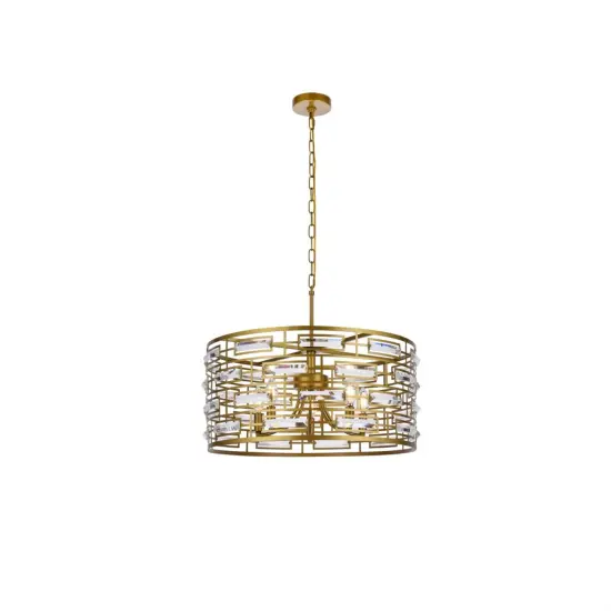 Kennedy 24 inch pendant in brass {1}