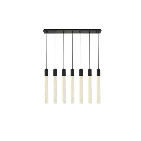 Weston 7 lights pendant in black {1}