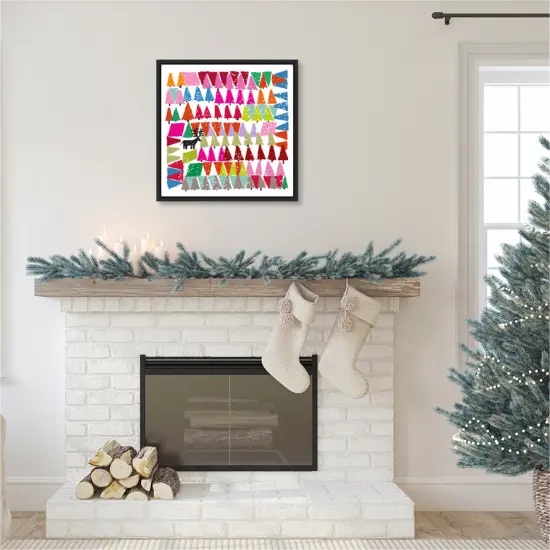 Winter Trees by Jenny Frean Canvas Art Framed {5}