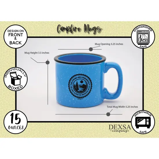 Dexsa Be Strong And Courageous 15 ounce Designer Ceramic Mug {5}