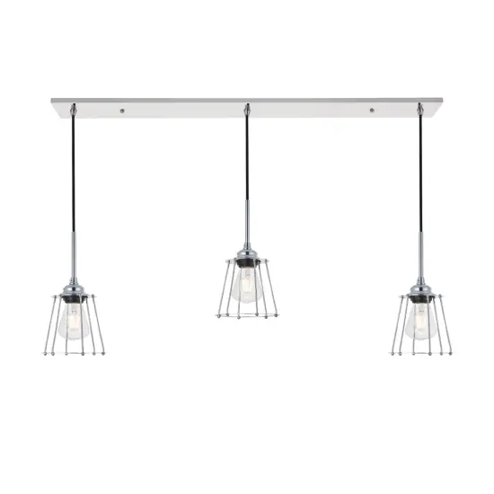 Auspice 3 light chrome Pendant {6}