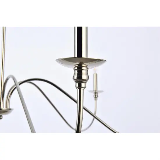 Rohan 48 inch chandelier in polished nickel {6}