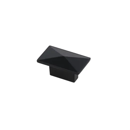 Perry 2" Matte Black Rectangle Knob Multipack (Set of 10) {4}