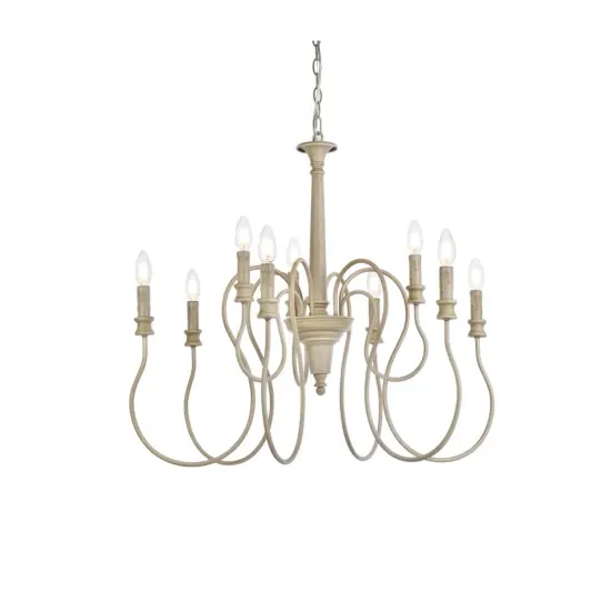 Flynx 9 lights pendant in weathered dove {3}