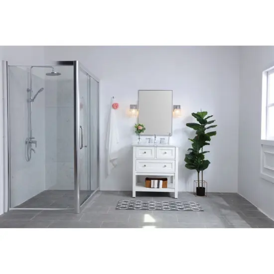 Phineas 1 light Chrome and Clear Crystals wall sconce {2}