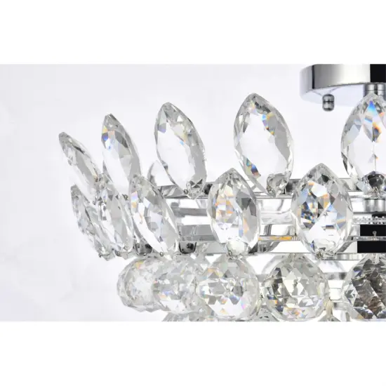 Emilia 20 inch flush mount in chrome {5}