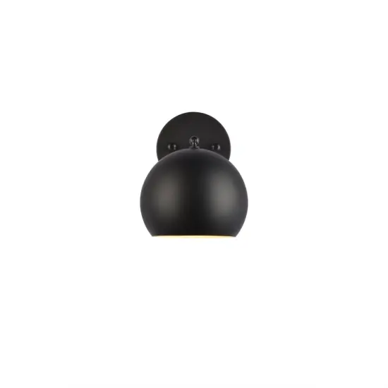 Othello 1 light black wall sconce {3}