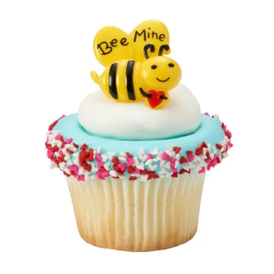 Bee Mine Cupcake Rings, 12ct {1}