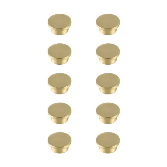 Trovon 1.6" Diameter Brushed Gold Oversize Round Knob Multipack (Set of 10) {1}
