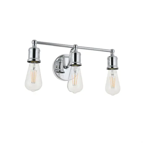Serif 3 light chrome Wall Sconce {5}