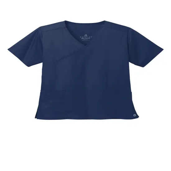 Wink&reg; Women&rsquo;s WorkFlex Mock Wrap Top - WW4760 Navy {2}