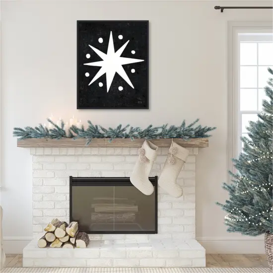 Christmas Whimsy Star by Michael Mullan Canvas Art Framed {6}