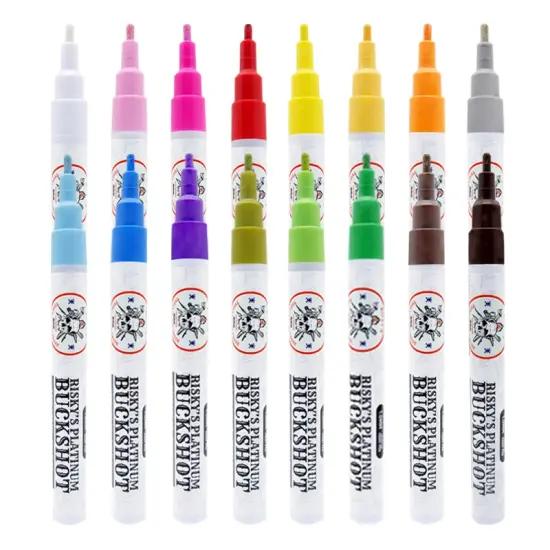 Risky's Tools of the Trade 1MM Platinum Buckshot 16 Pack Assorted Colors For Graffiti and Fine Art {1}