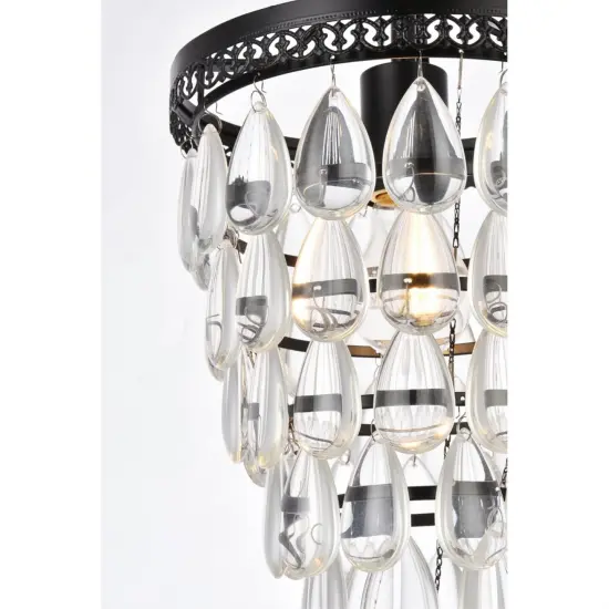 Reese 9 inch pendant in black {5}