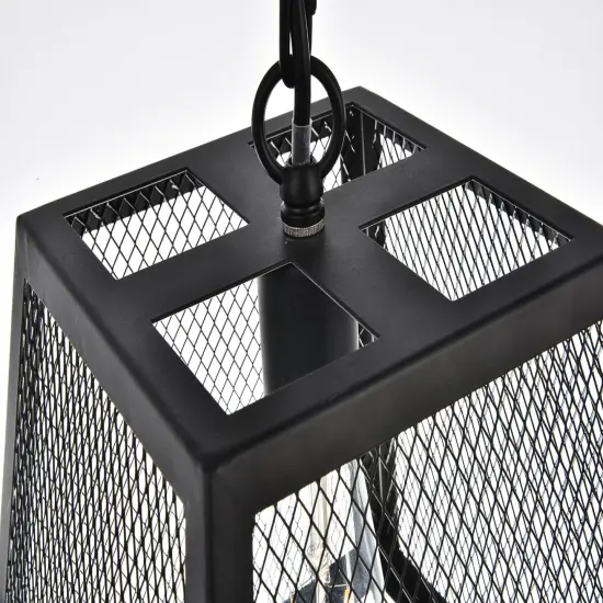 Talon Collection Pendant D9.8 H10.4 Lt:1 Matte Black Finish {3}