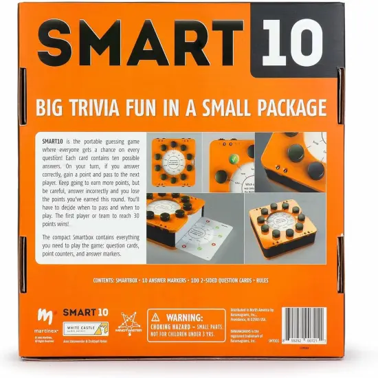 Smart 10 Pass and Play Trivia Game | Perfect Family Board Game {5}