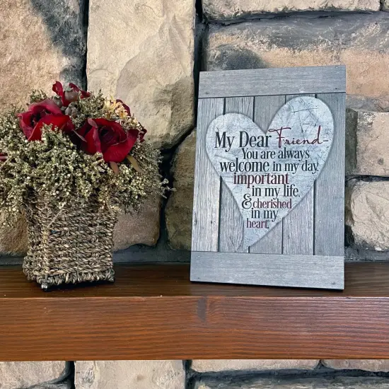 Dexsa My Dear Friend...New Horizons Wood Plaque {3}