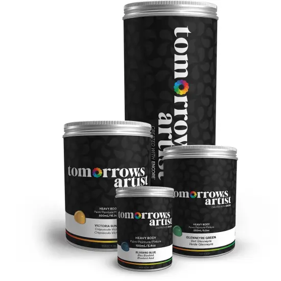 Tomorrows Artist: Heavy Body Eco-Friendly Sustainable Acrylic Art Paint 100ml/3.38oz, 250ml/8.45oz, 500ml/16.91oz, 1000ml/33.81oz {5}
