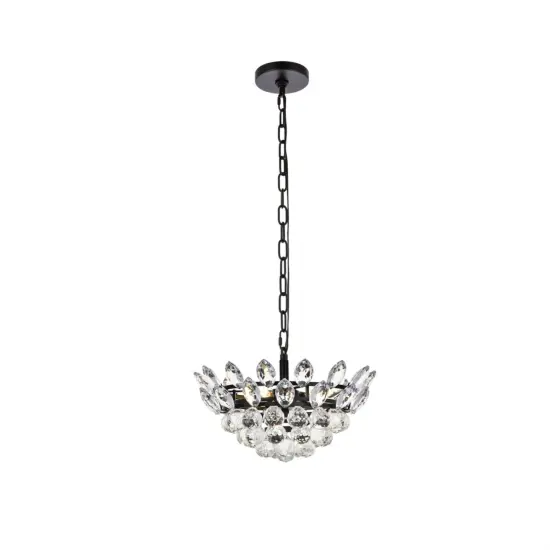 Emilia 14 inch pendant in black {1}