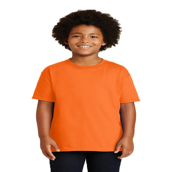 Gildan&reg; Youth Ultra Cotton Short Sleeve Crew-Neck T-Shirt S. orange {1}