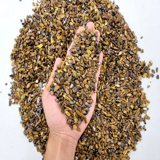 Tumbled Tiger's Eye Crystal Chips Bulk {1}
