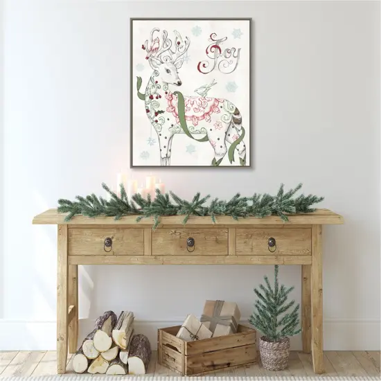 Christmas Season IV by Daphne Brissonnet Canvas Art Framed {5}