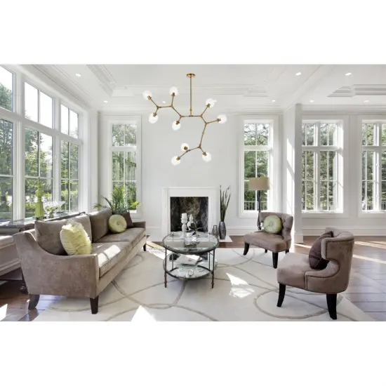 Cavoli 9 lights brass chandelier {2}