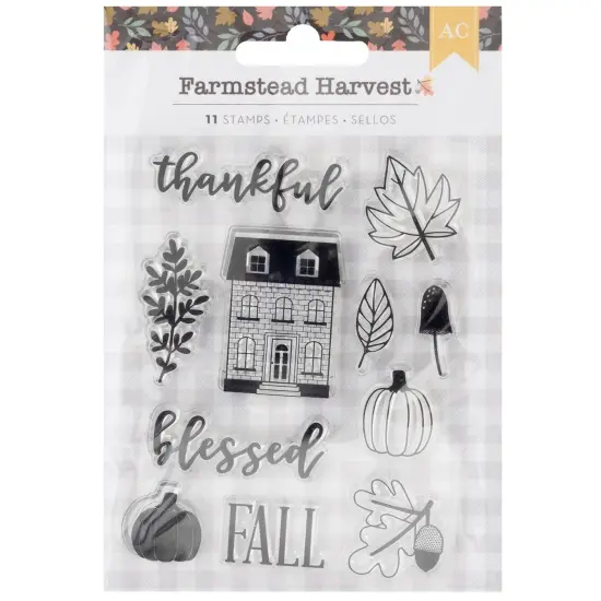 American Crafts Farmstead Harvest Clear Stamps-11/Pkg {1}