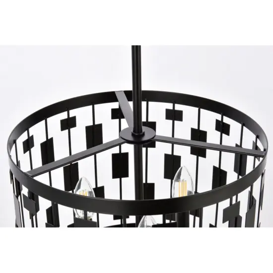 Levante 3 lights pendant in black {5}