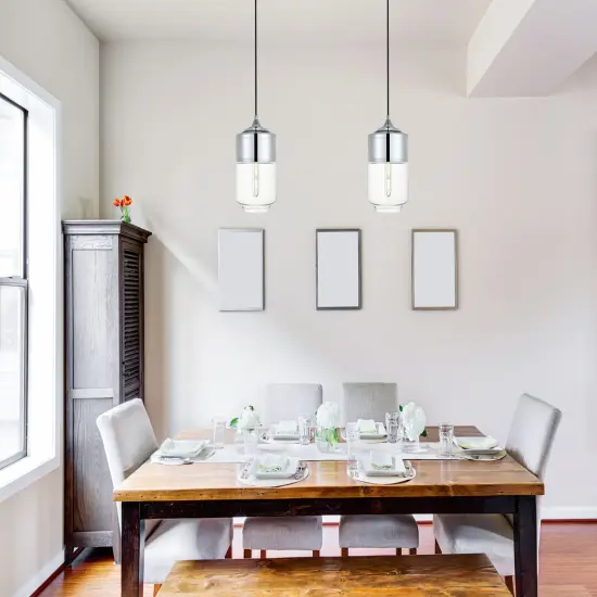 Ashwell 1 Light Chrome Pendant With Clear Glass {2}