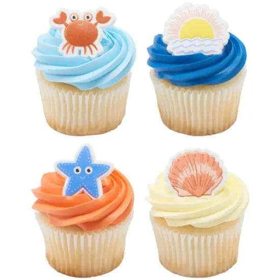 Sunny Daze Cupcake Rings, 12ct {1}
