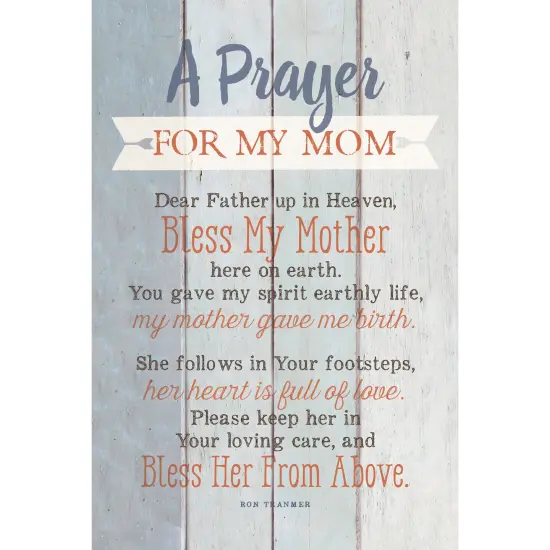 Dexsa Prayer For My Mom&hellip;New Horizons Wood Plaque with Easel {1}