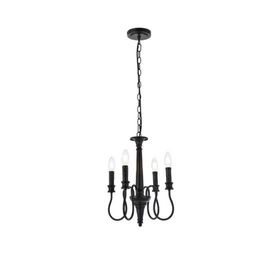 Flynx 4 lights pendant in black {1}