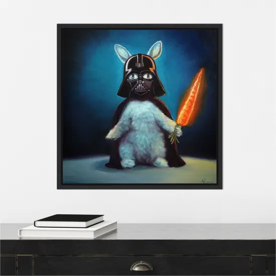 Bunny Vader by Lucia Heffernan Canvas Art Framed {6}