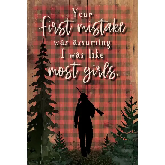 Dexsa Your First Mistake Wood Plaque with Easel and Hangar {1}