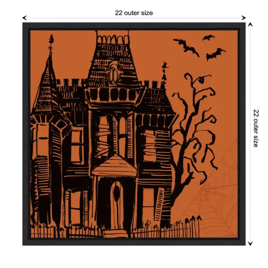 Haunted Halloween IV by Anne Tavoletti Canvas Art Framed {3}