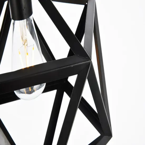 Redmond Collection Pendant D13.0'' H14.6 Lt:1 Black Finish {6}