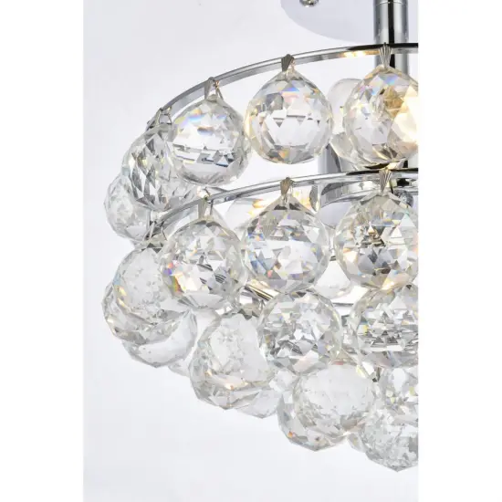 Savannah 12 inch flush mount in chrome {5}