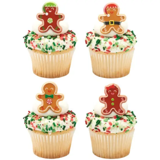 Gingerbread Friends Cupcake Rings, 12ct {2}