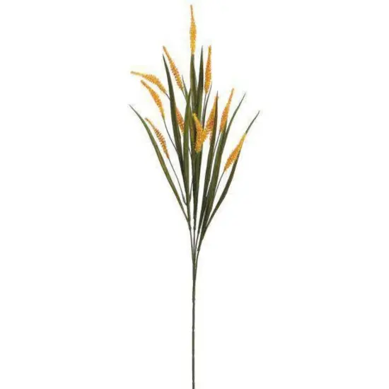 Allstate Preserved Dried Heather Floral Spray - 28" - Green and Yellow {1}