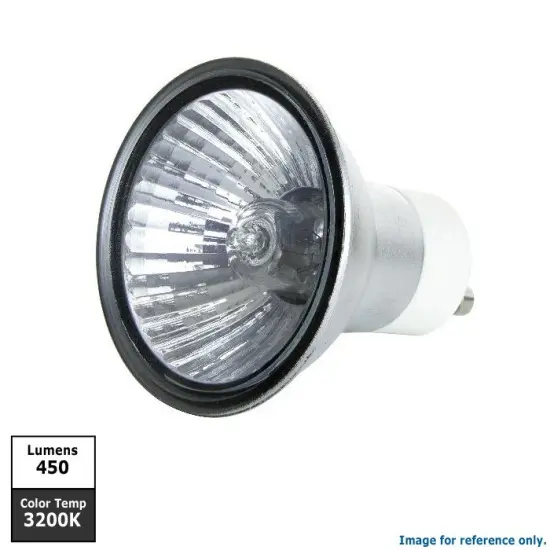 SUNLITE FMW GU10 35w Silver Back MR16 Flood w/ Front Glass 120V halogen bulb {3}