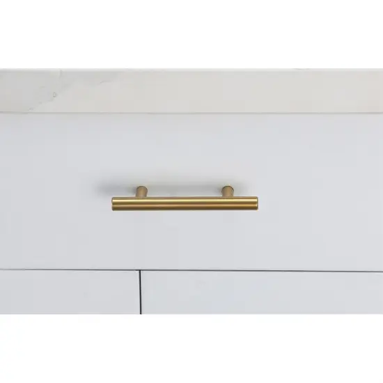 Quinn 3" Center to Center Brass Bar Pull Multipack (set of 10) {2}