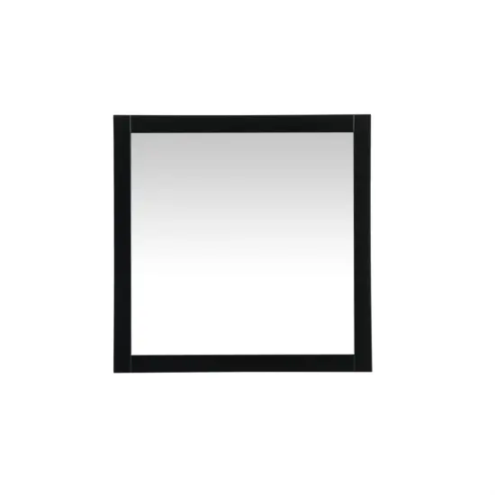 Aqua vanity mirror 36x36 inch in black {1}