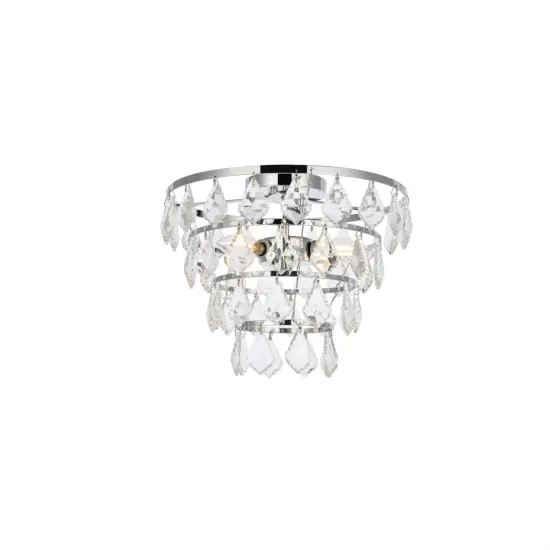 Ella 16 inch flush mount in chrome {1}