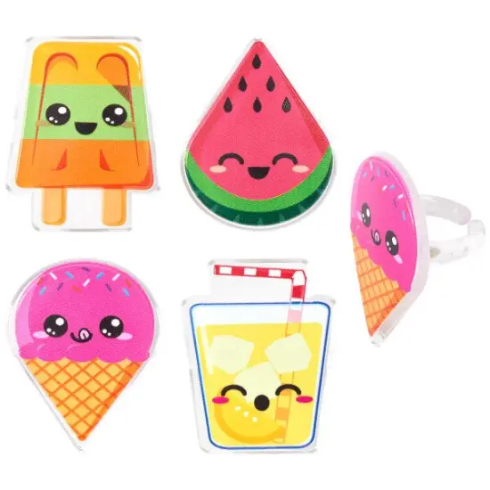Cool Summer Treats Cupcake Rings, 12ct {1}