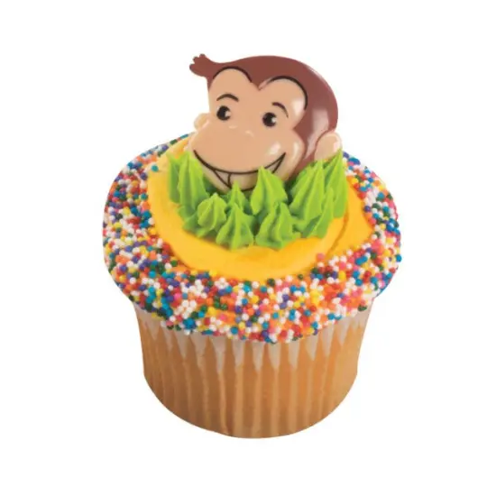 Curious George Inquisitive Cupcake Rings, 12ct {1}
