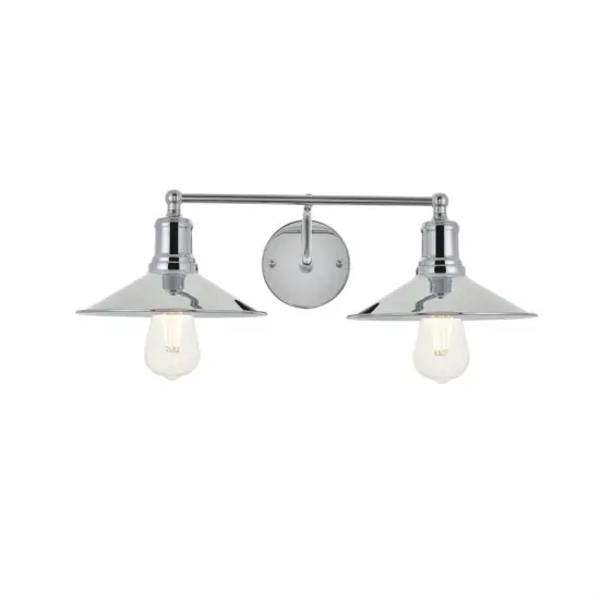 Etude 2 light chrome Wall Sconce {1}